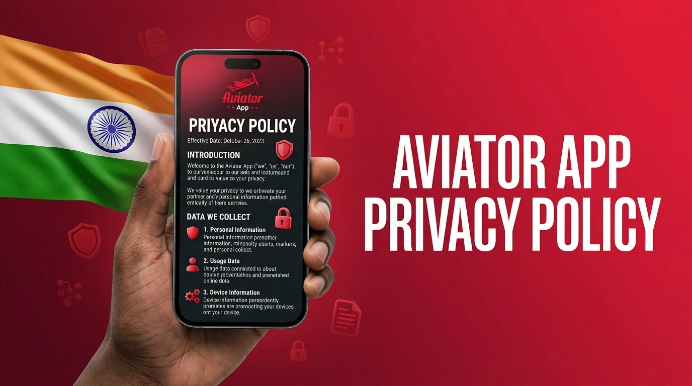 Official Aviator App India Privacy Policy covering secure data processing, user information, cookies, and privacy protection
